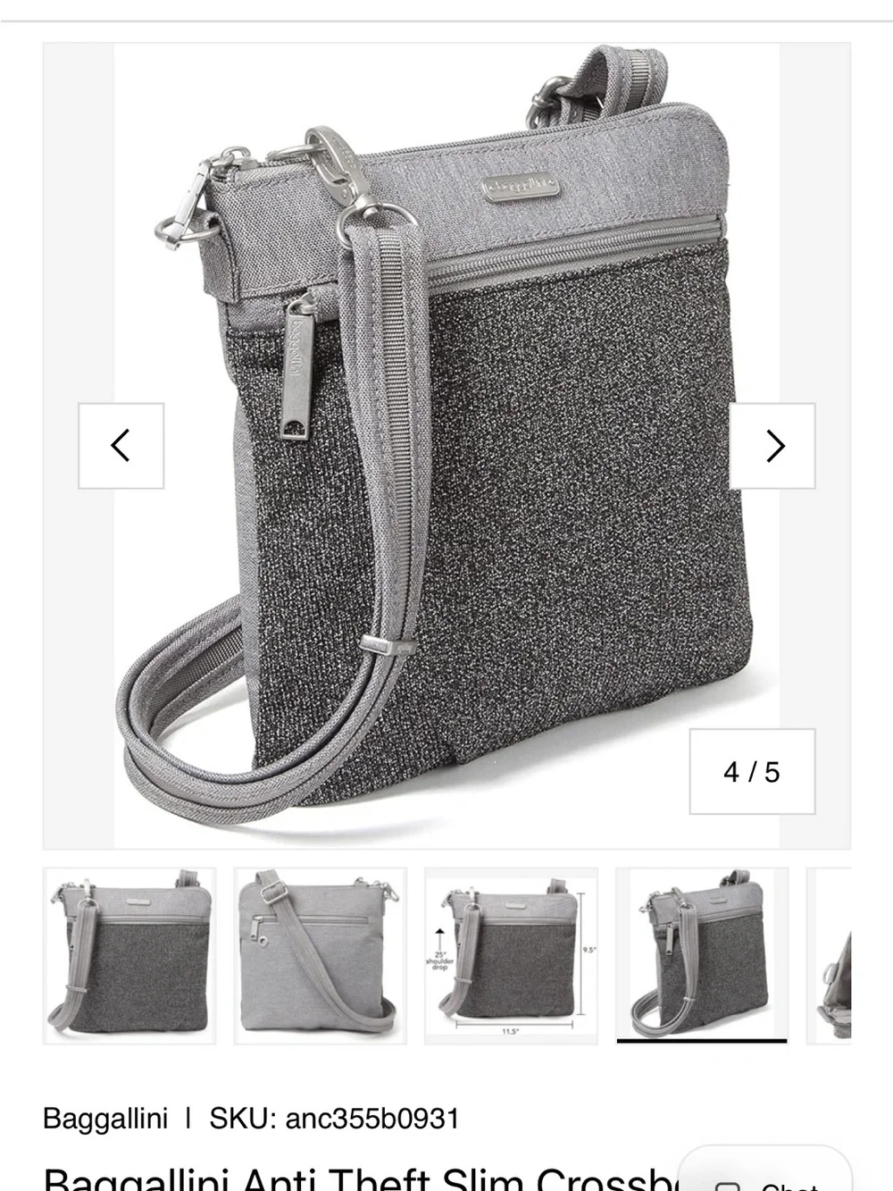 Baggallini compact crossbody
